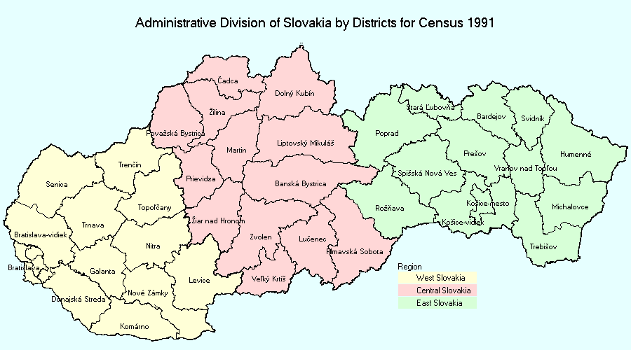 Administrative division in 1991 year